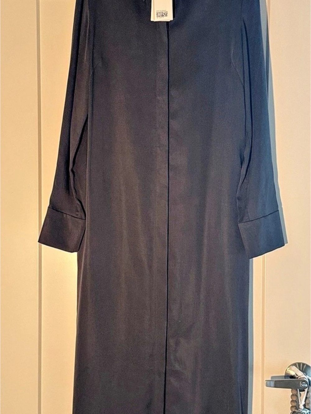 COS Maxi Long Sleeve Dress in Black Size 12 NWT